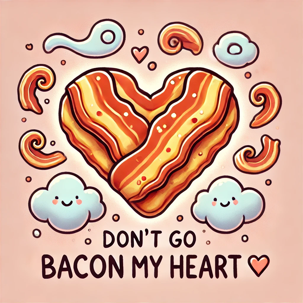 Dont go bacon my heart Pork Puns