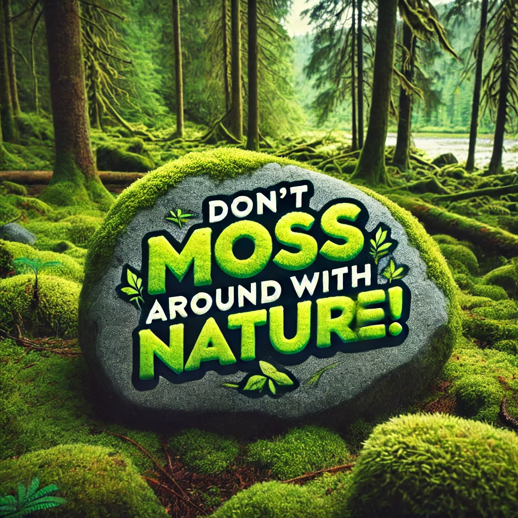 Dont moss around with nature Moss Puns