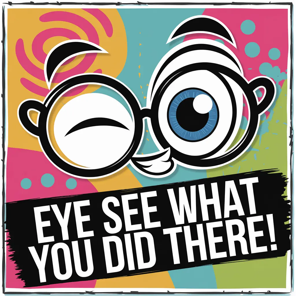 Eye see what you did there Visual Puns