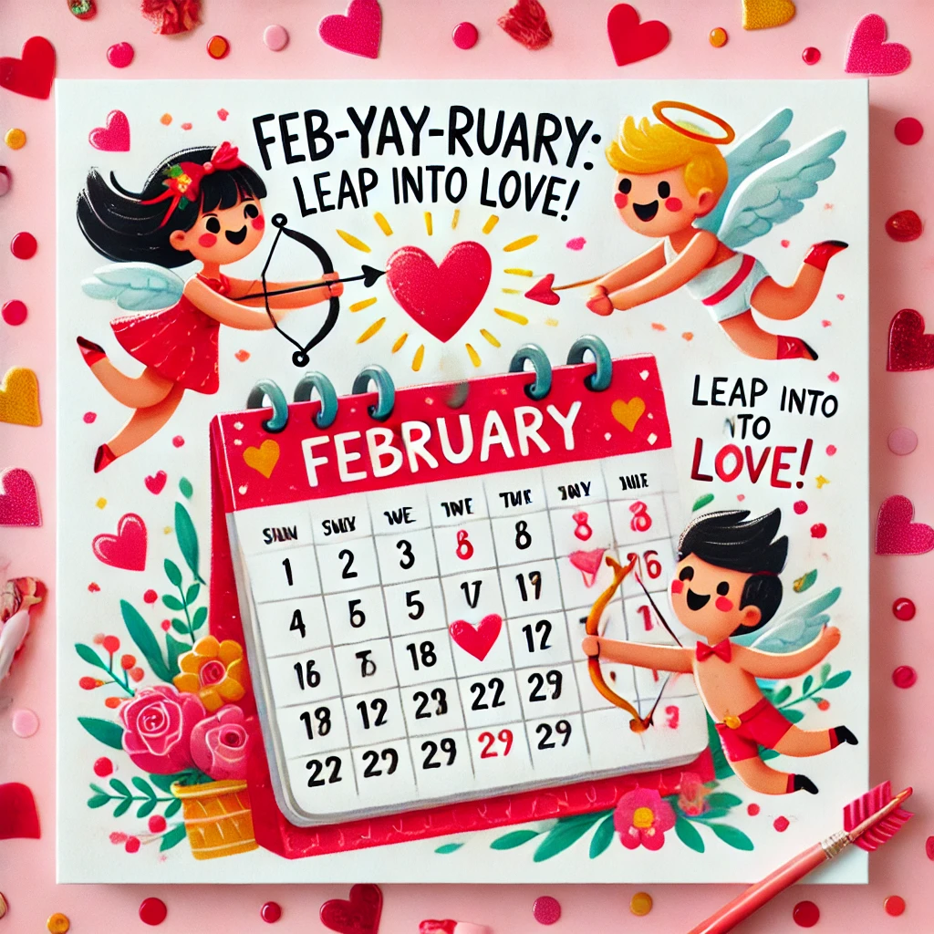 Feb yay ruary Leap into Love February Puns