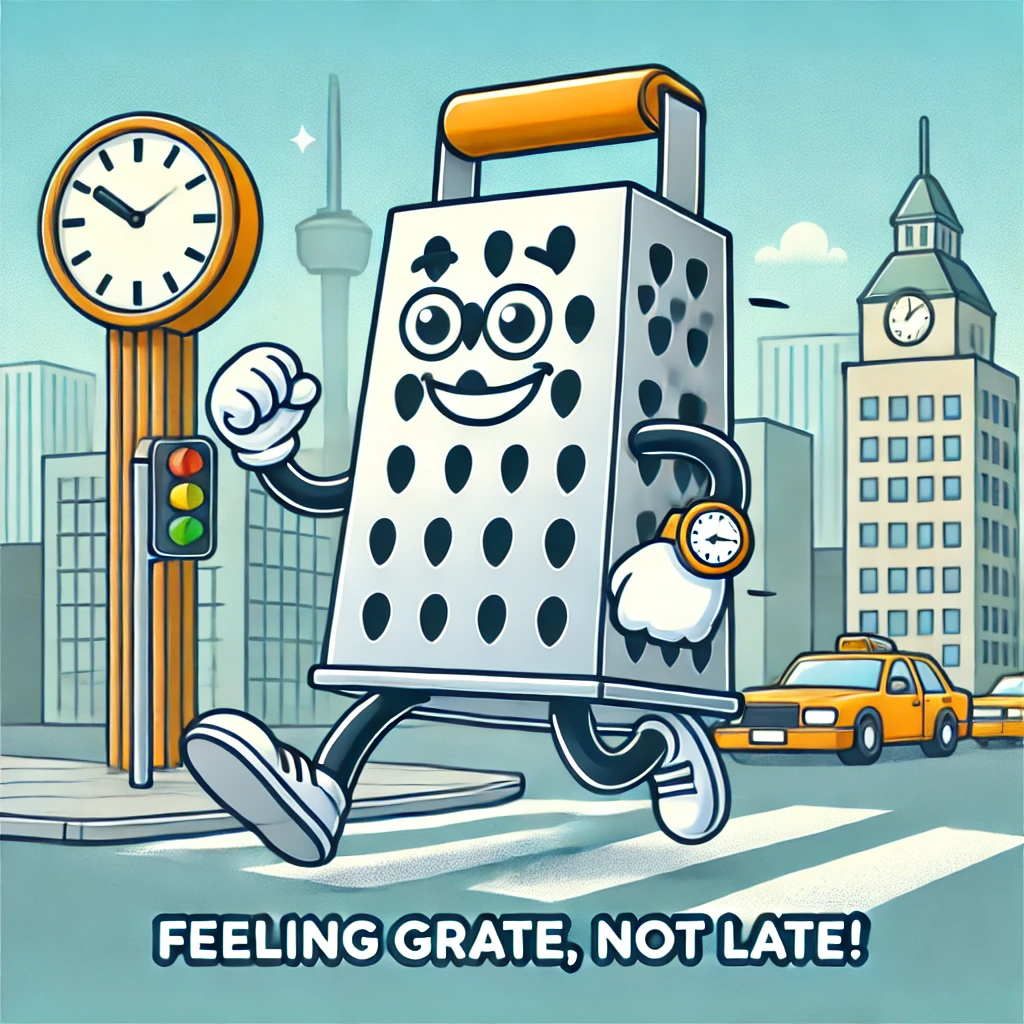 Feeling grate not late Great Puns
