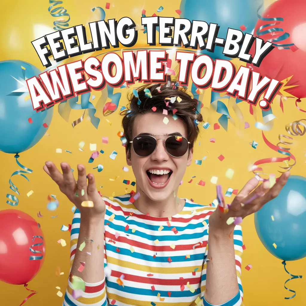 Feeling terri bly awesome today Terrible Puns
