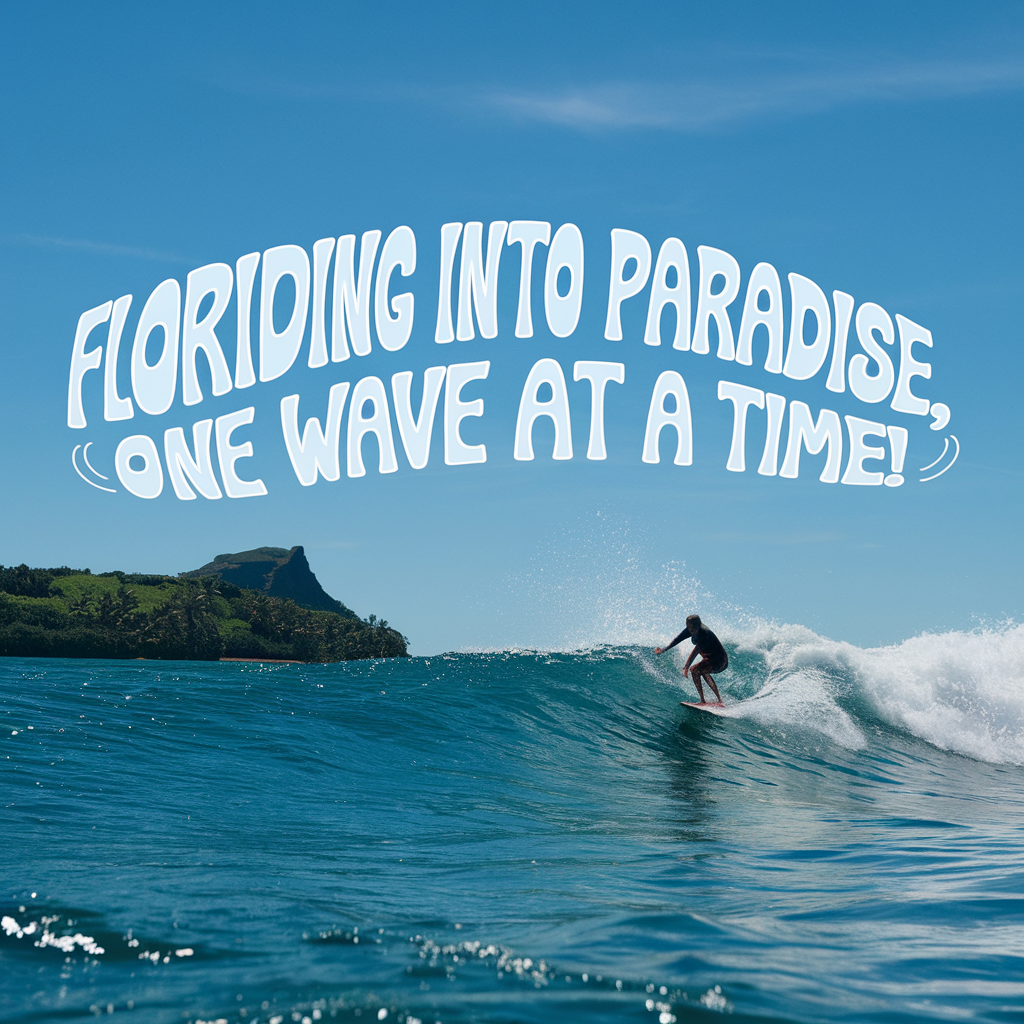 Floriding into paradise one wave at a time Florida Puns