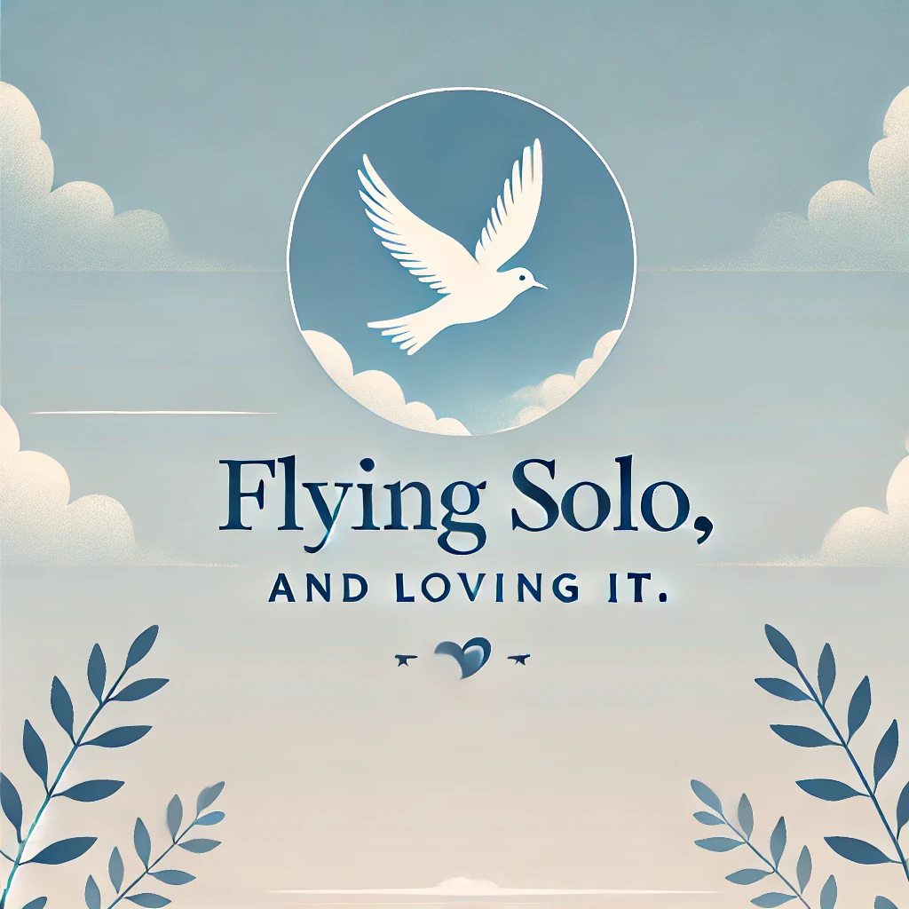 Flying solo and loving it. Visual Puns
