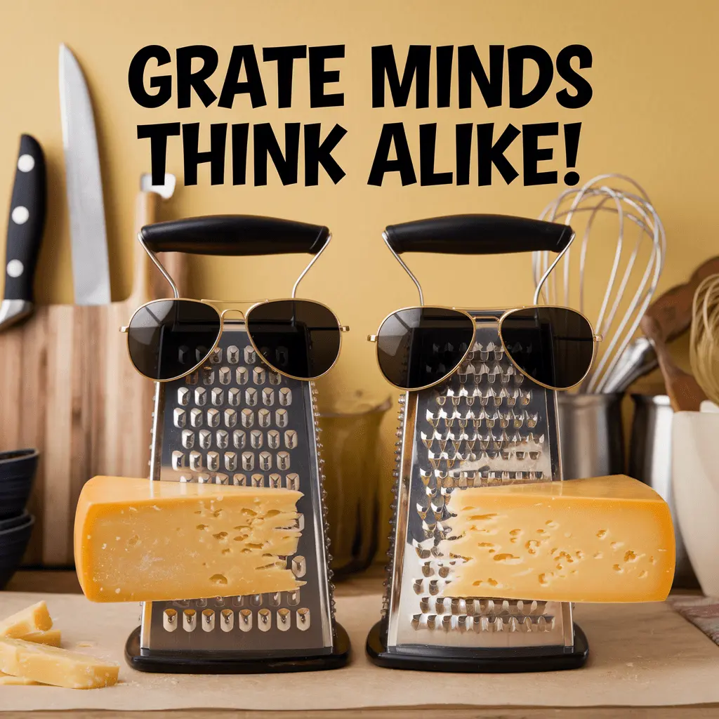 Grate minds think alike Great Puns