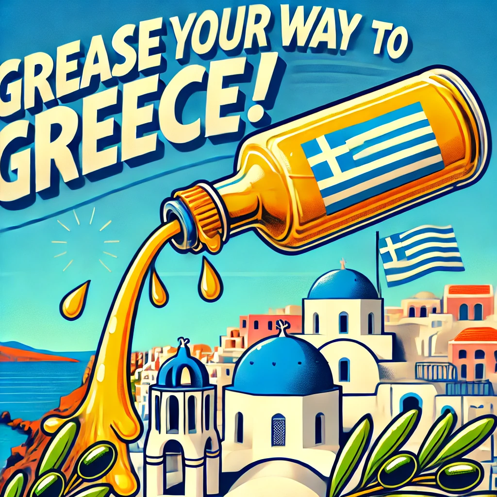 Grease your way to Greece Greece Puns