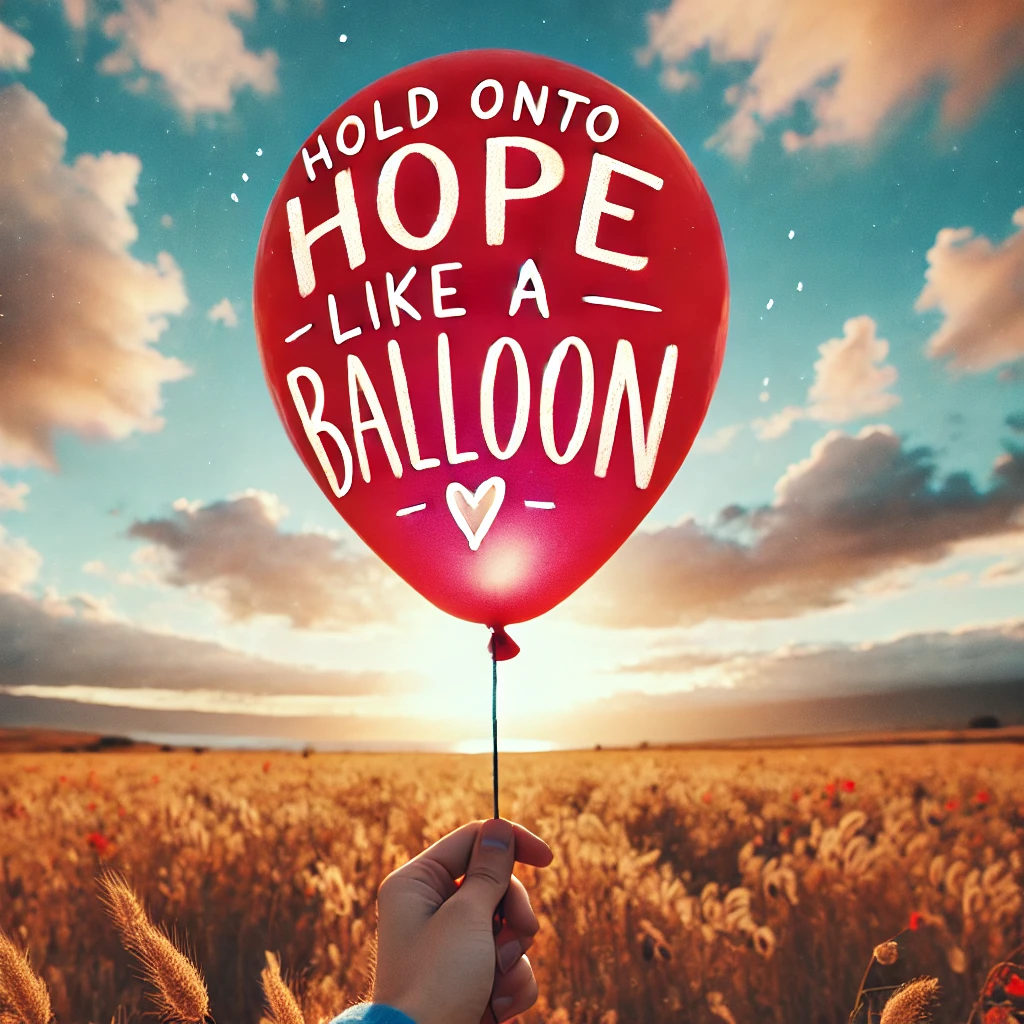 Hold onto hope like a balloon Hope Puns