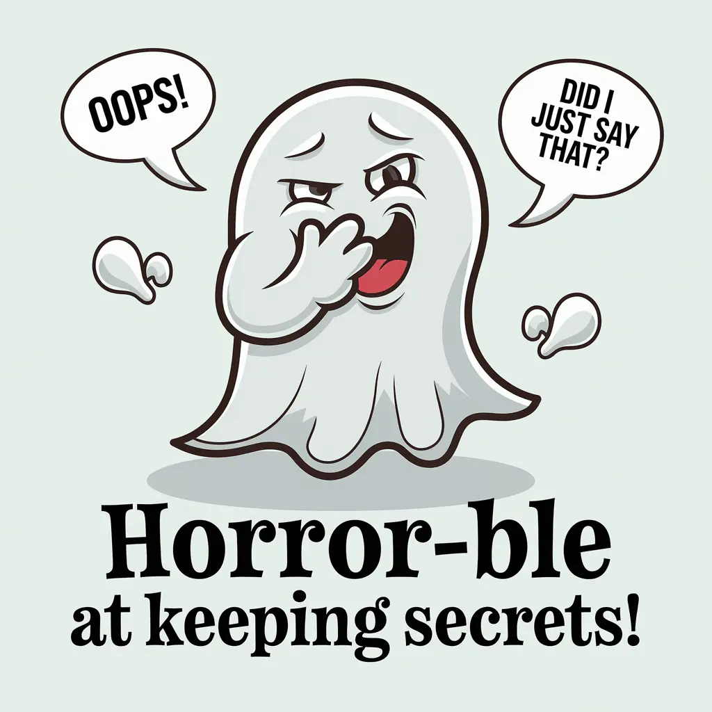 Horror ble at keeping secrets Horrible Puns