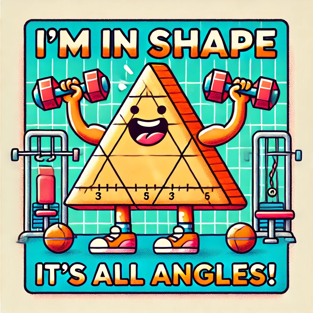 Im in shape – its all angles Triangle Puns