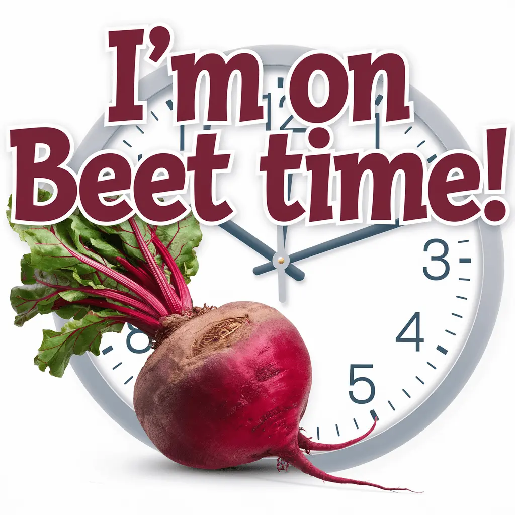 Im on beet time Beetroot Puns