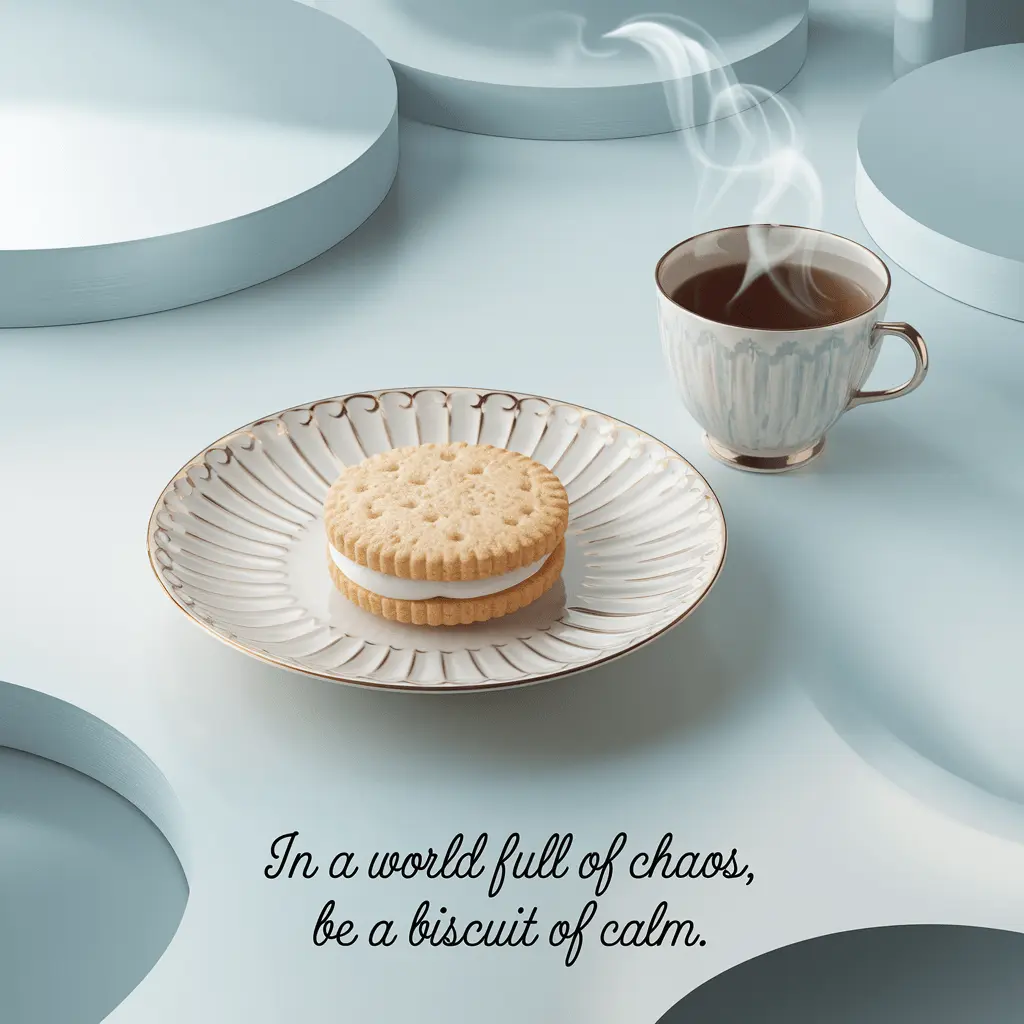 In a world full of chaos be a biscuit of calm. Biscuit Puns