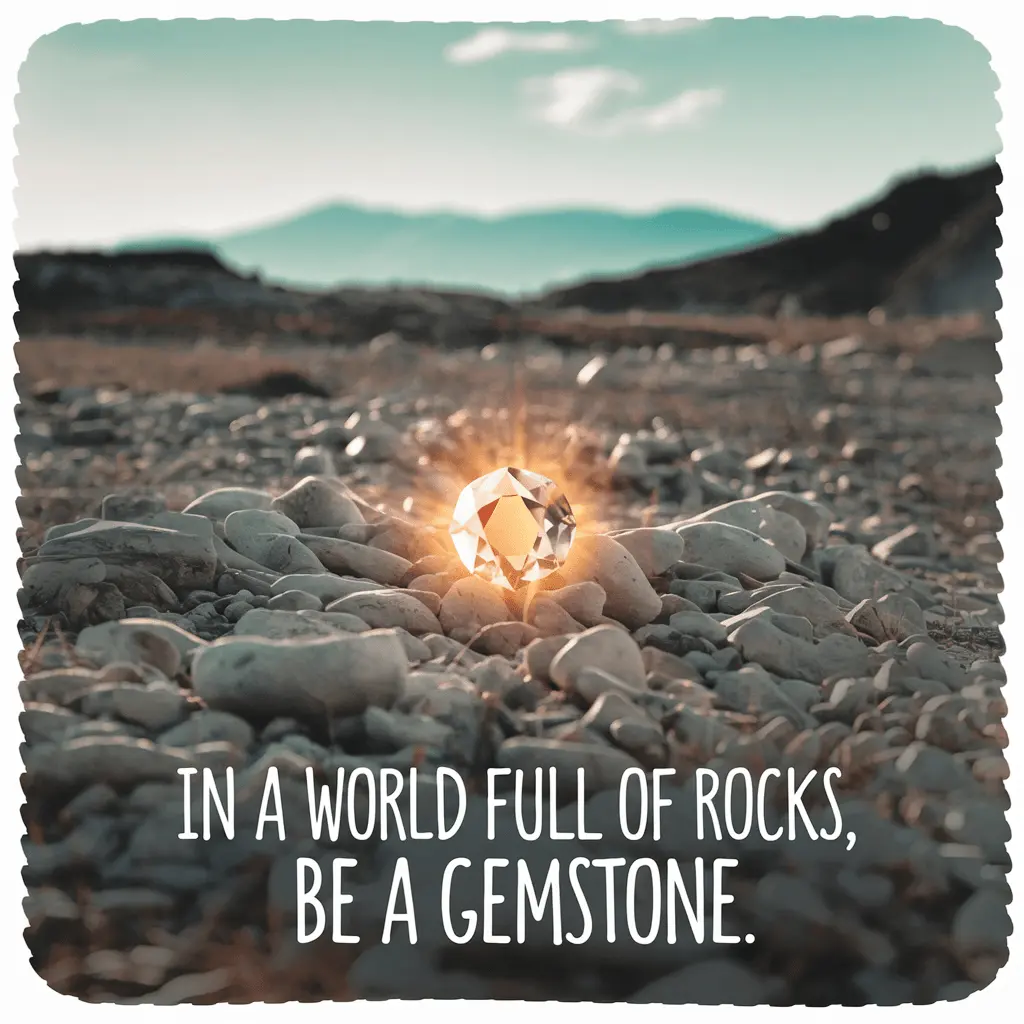 In a world full of rocks be a gemstone. Gemstone Puns
