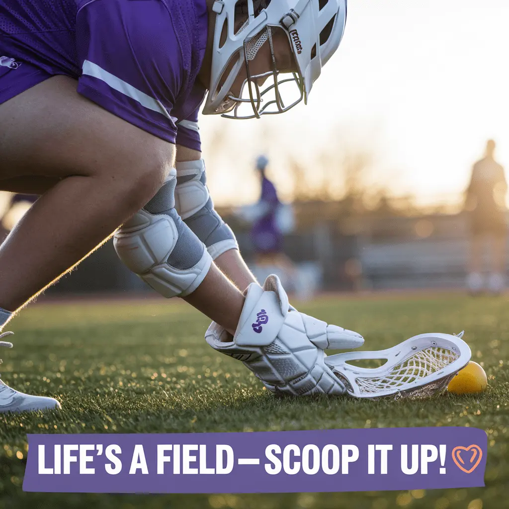 Lifes a field—scoop it up Lacrosse Puns