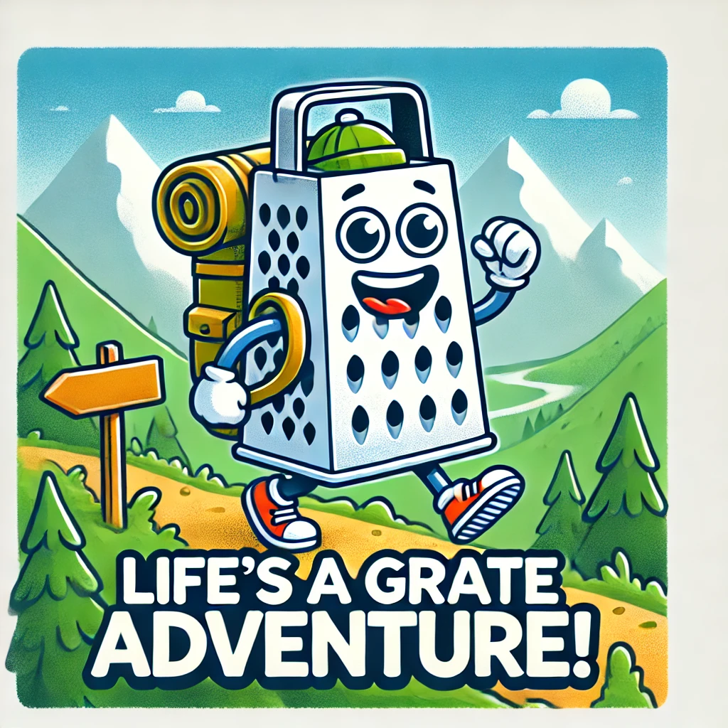 Lifes a grate adventure Great Puns