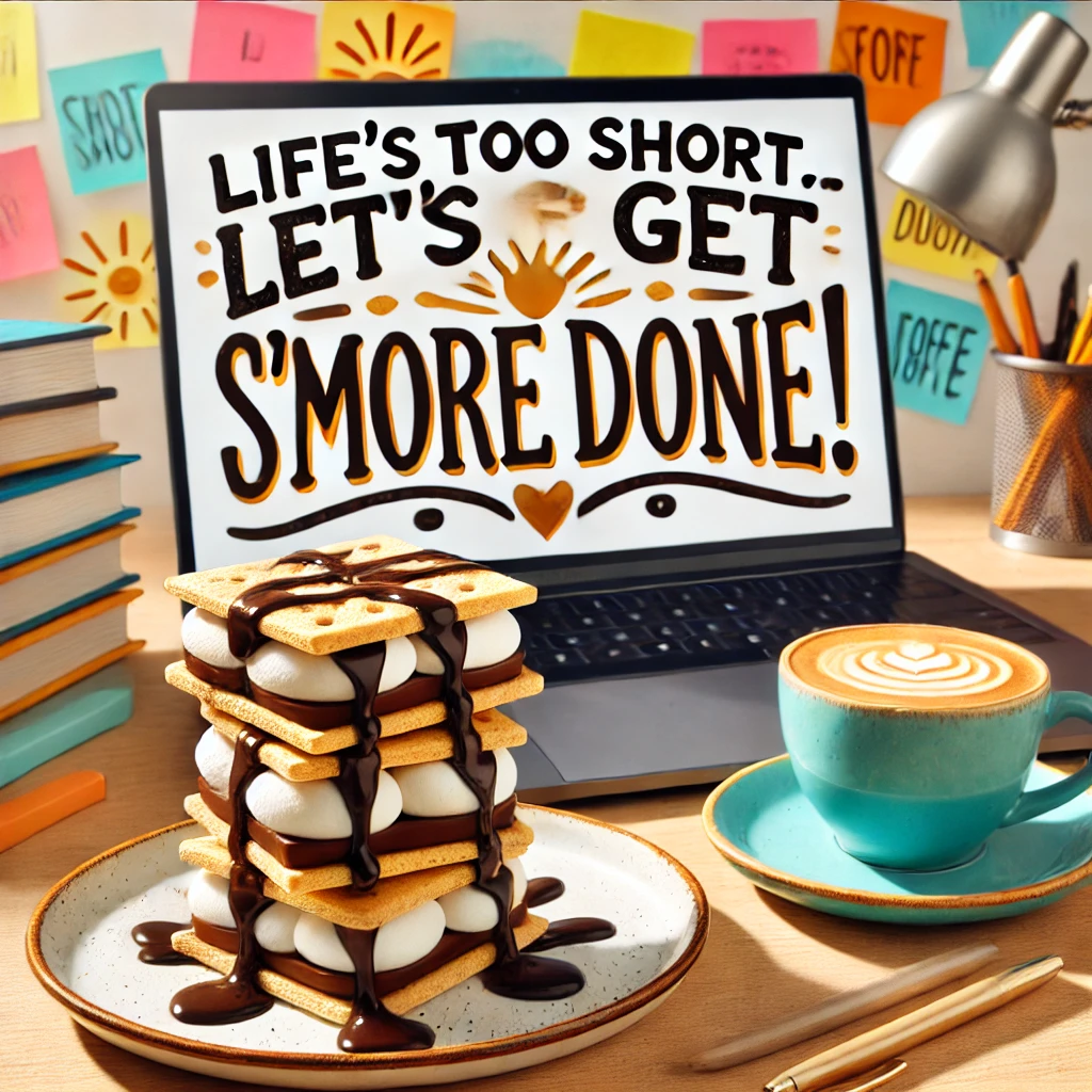 Lifes too short—lets get smore doneSmore Puns