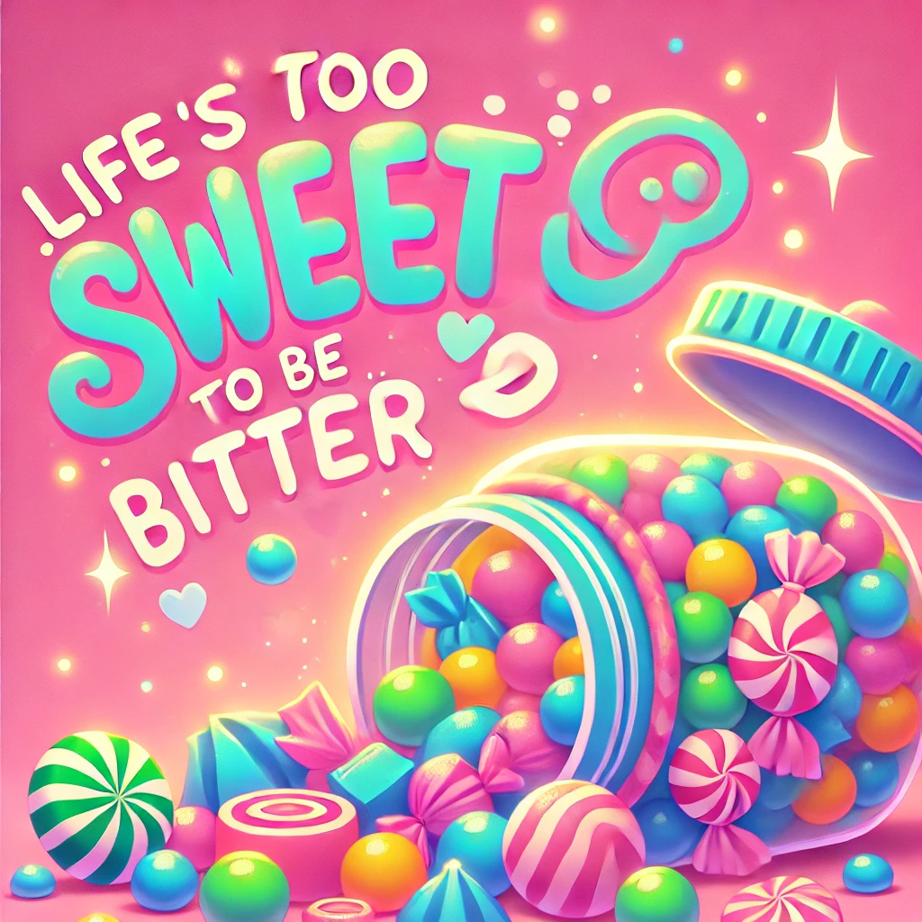 Lifes too sweet to be bitter Sweet Puns
