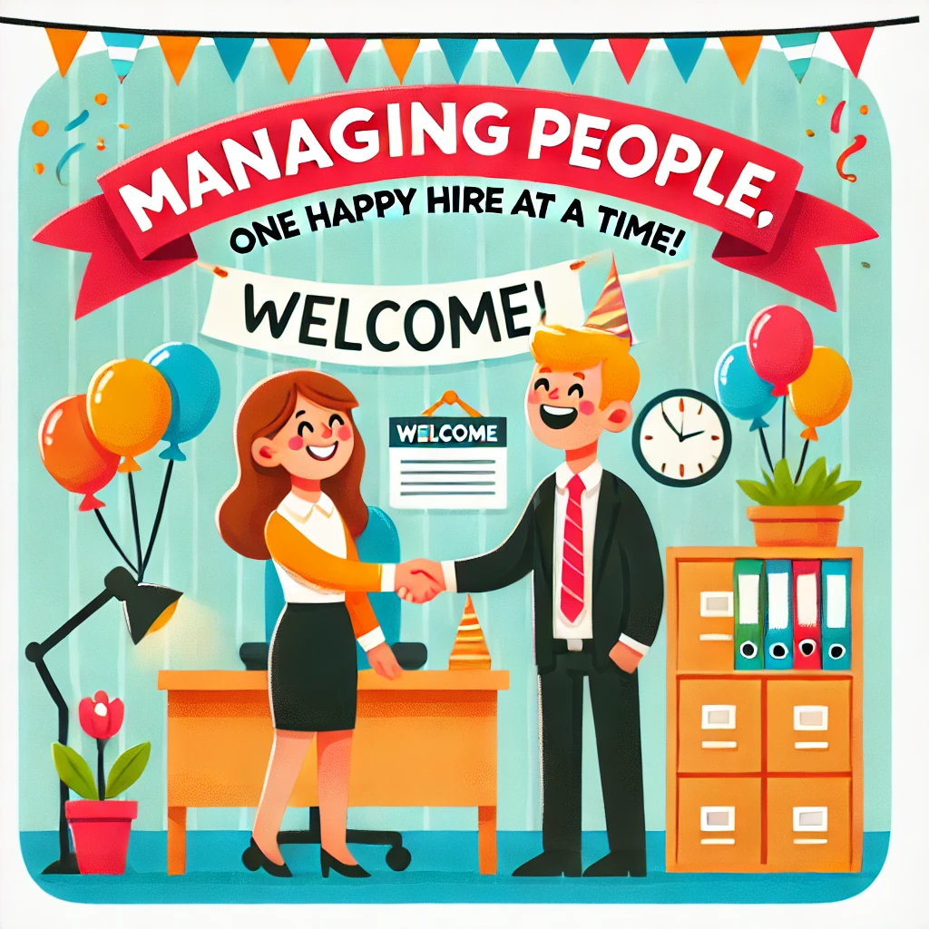 Managing people one happy hire at a time HR Puns