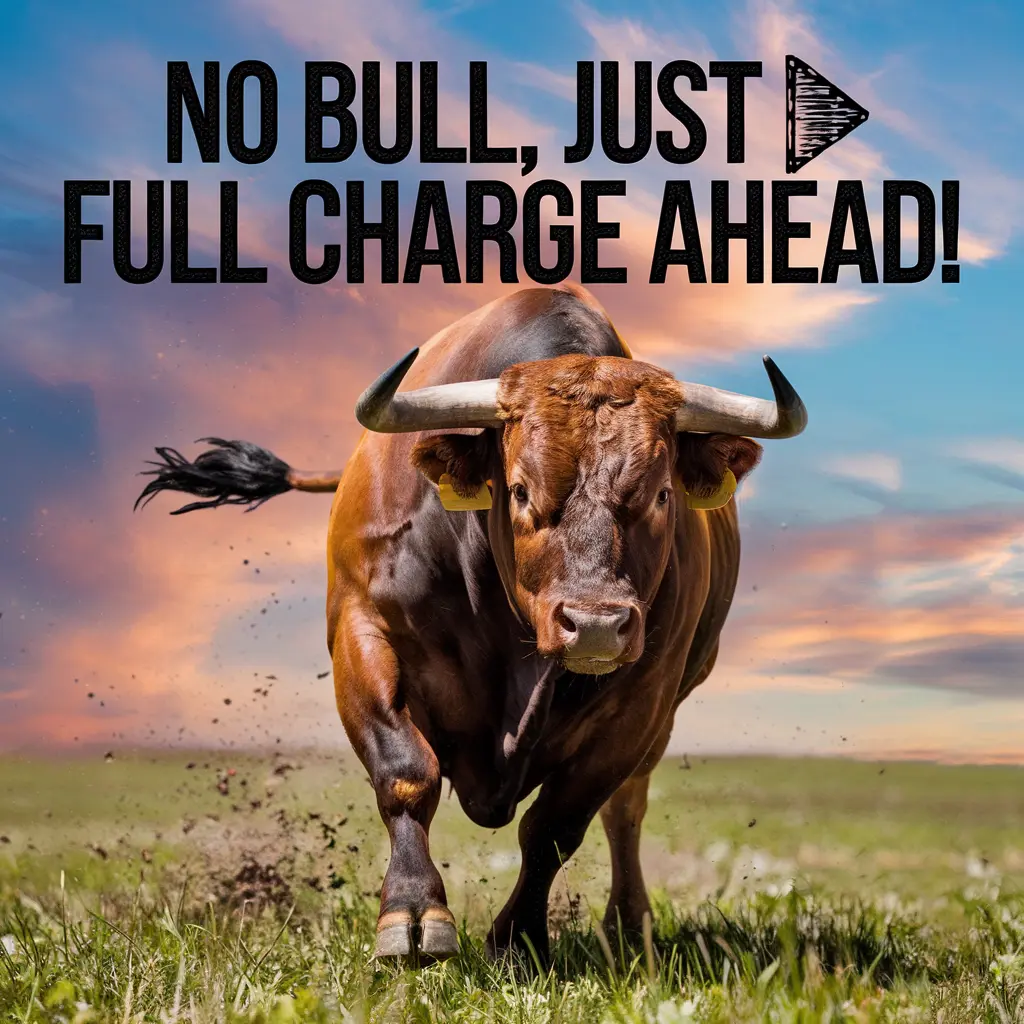 No bull just full charge ahead Bull Puns