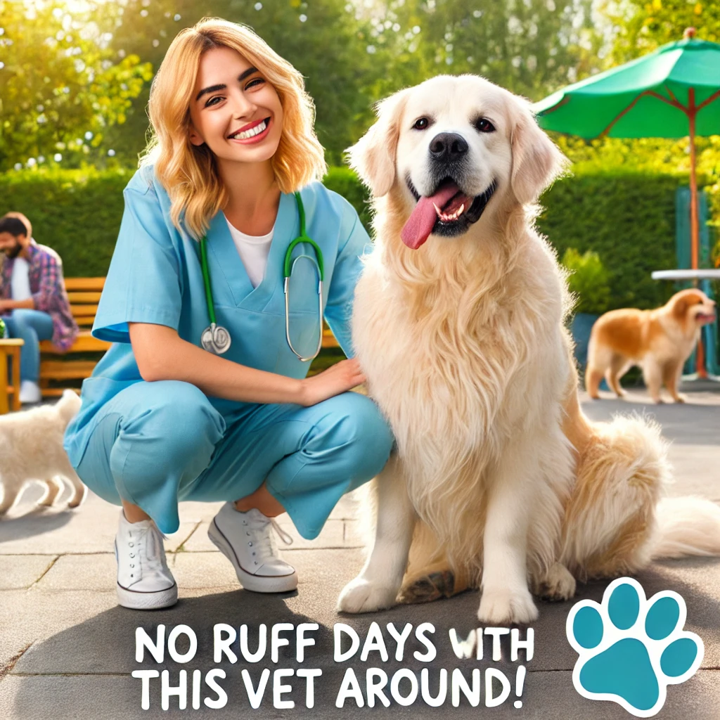 No ruff days with this vet around Vet Puns