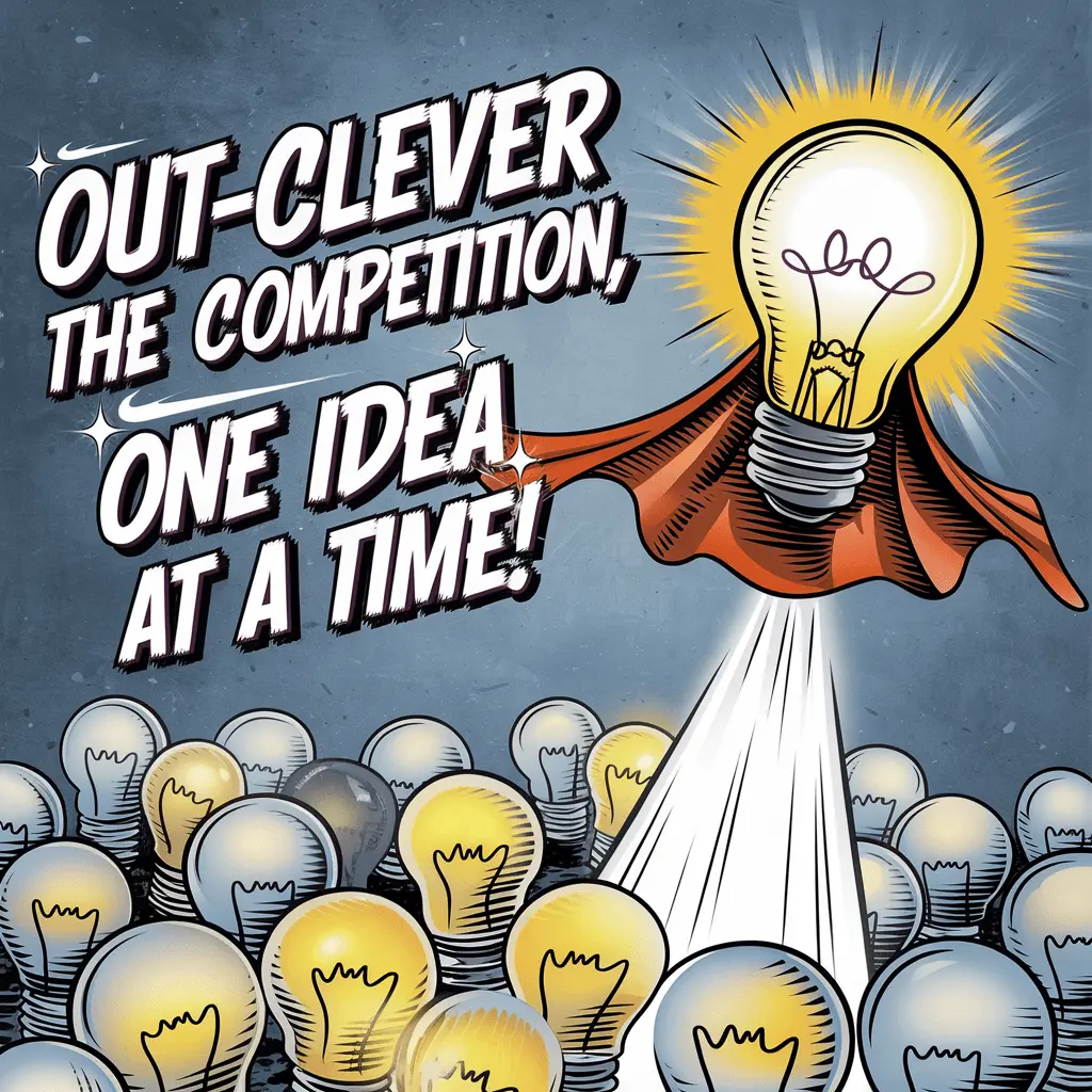 Out clever the competition one idea at a time Clever Puns