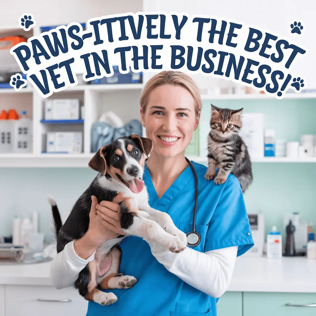 Paws itively the best vet in the business Vet Puns