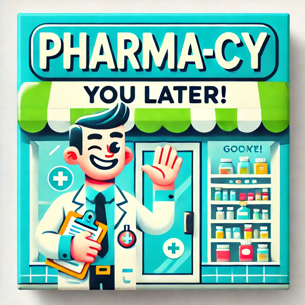 Pharma cy you later Pharmacy Puns