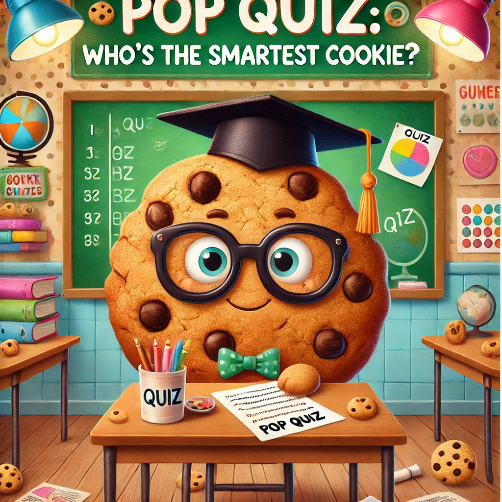 Pop Quiz Whos the smartest cookie Quiz Puns