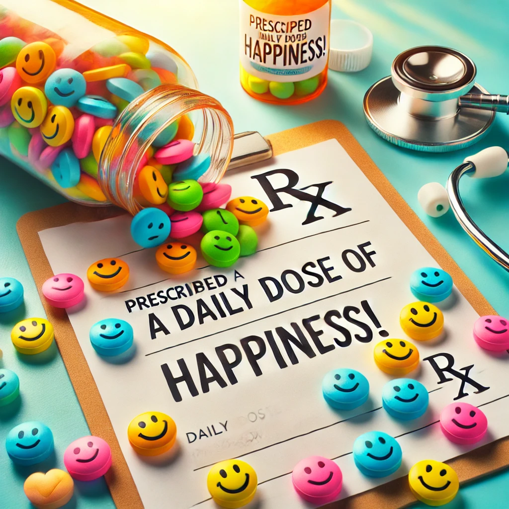 Prescribed a daily dose of happiness Pharmacy Puns