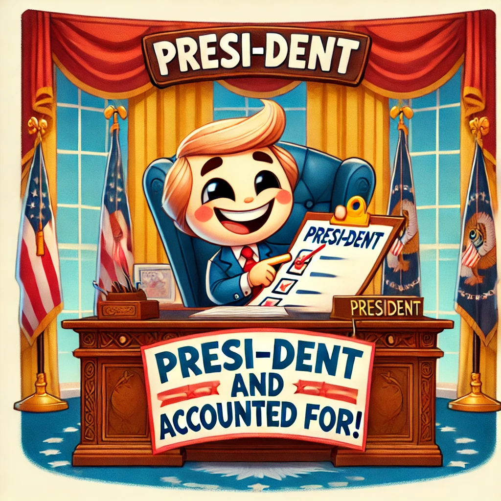Presi dent and accounted for President Puns