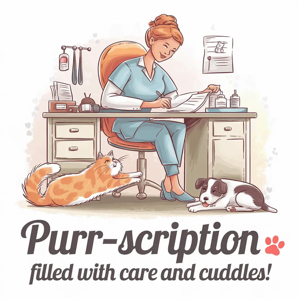 Purr scriptions filled with care and cuddles Vet Puns