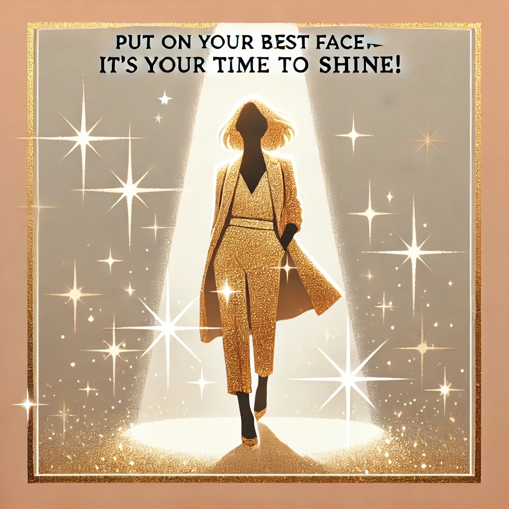 Put on your best face—its your time to shine Face Puns