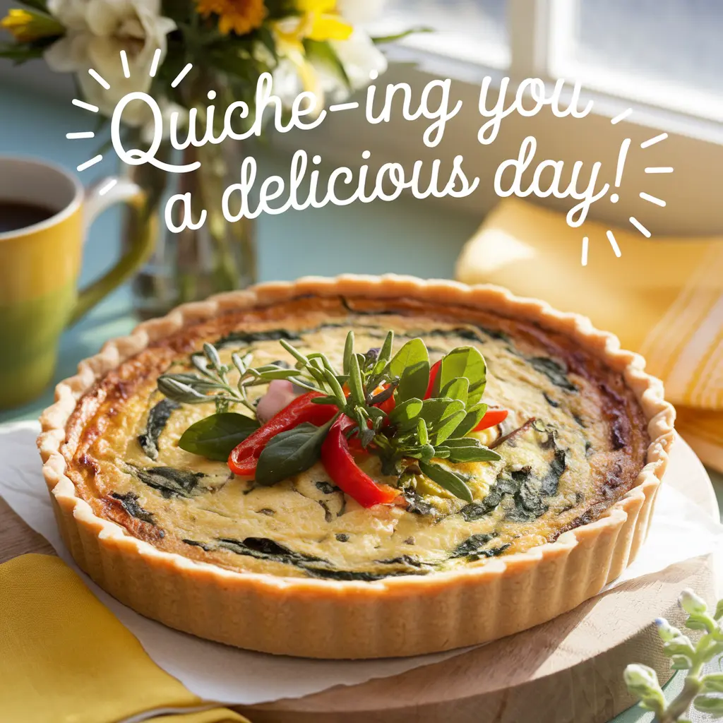 Quiche ing You a Delicious DayQuiche Puns
