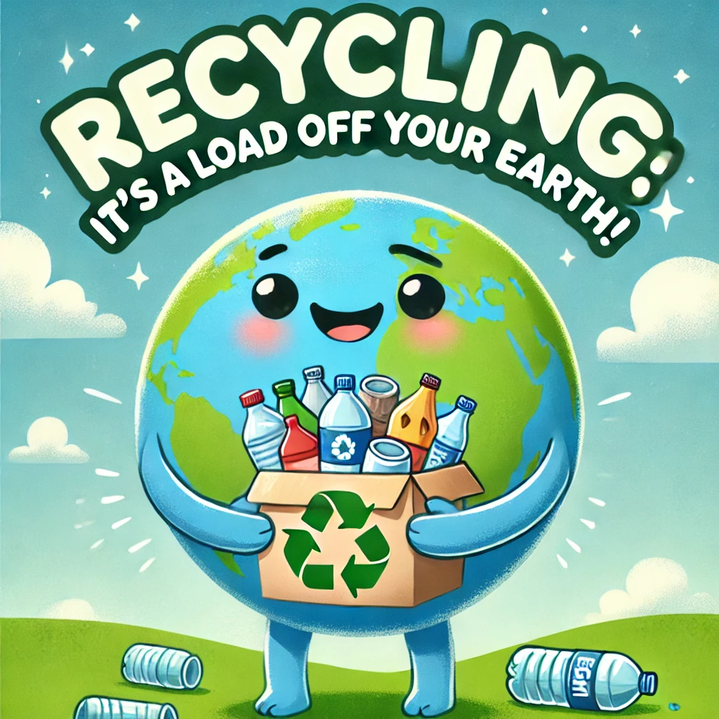 Recycling Its a load off your Earth Recycling Puns