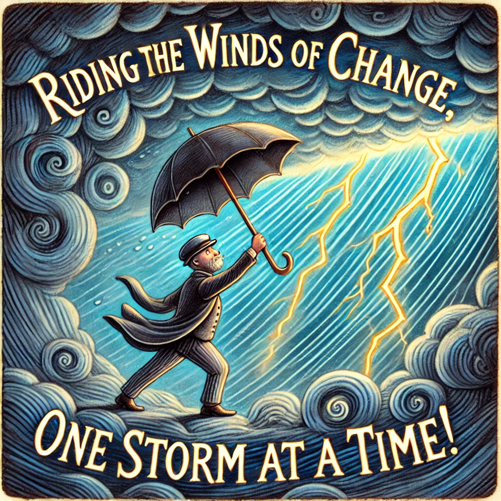 Riding the winds of change one storm at a time Storm Puns