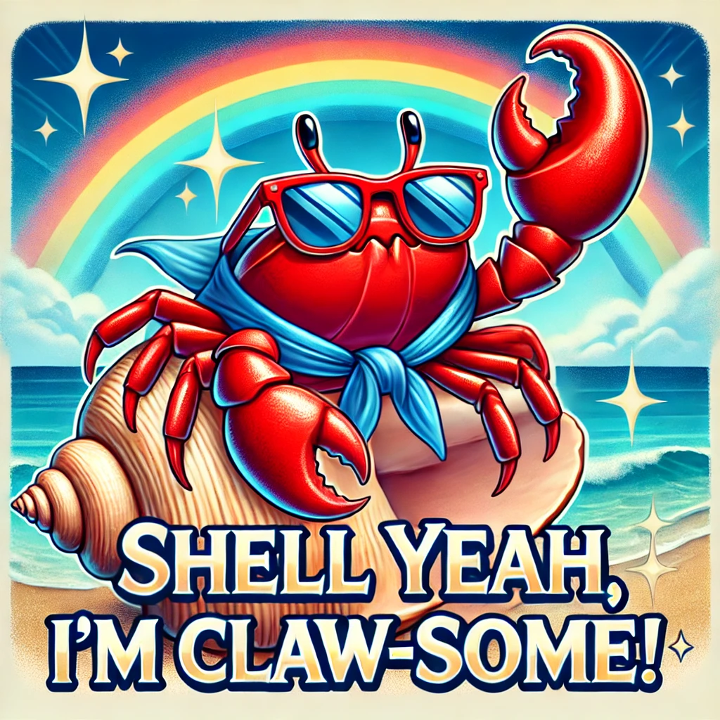Shell yeah Im claw some Crab Puns
