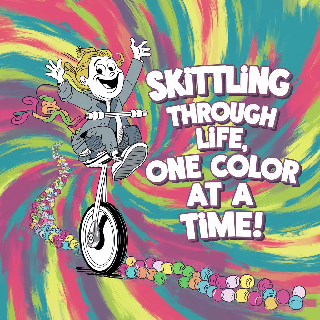 Skittling Through Life One Color at a Time Skittles Puns