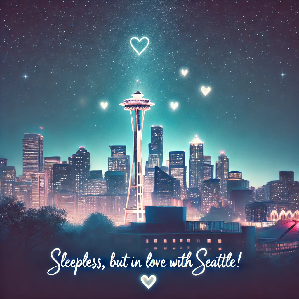 Sleepless but in love with Seattle Seattle Puns