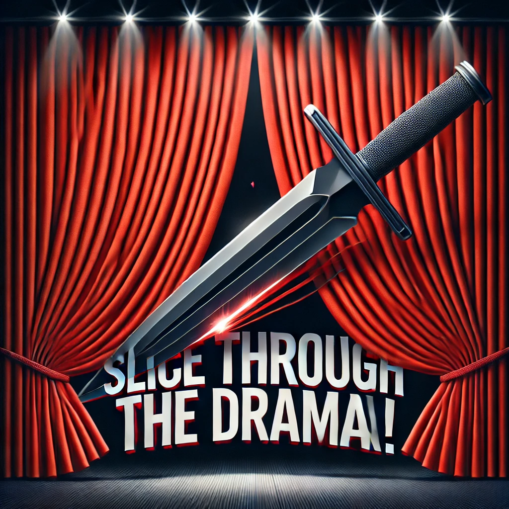 Slice Through the Drama Sword Puns