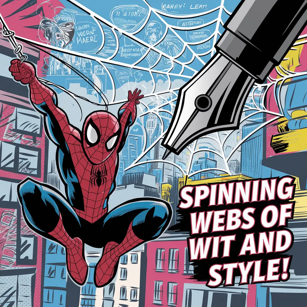 Spinning webs of wit and style spiderman Puns