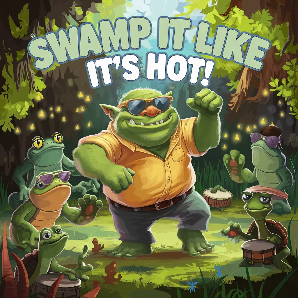 Swamp it like its hot Shrek Puns