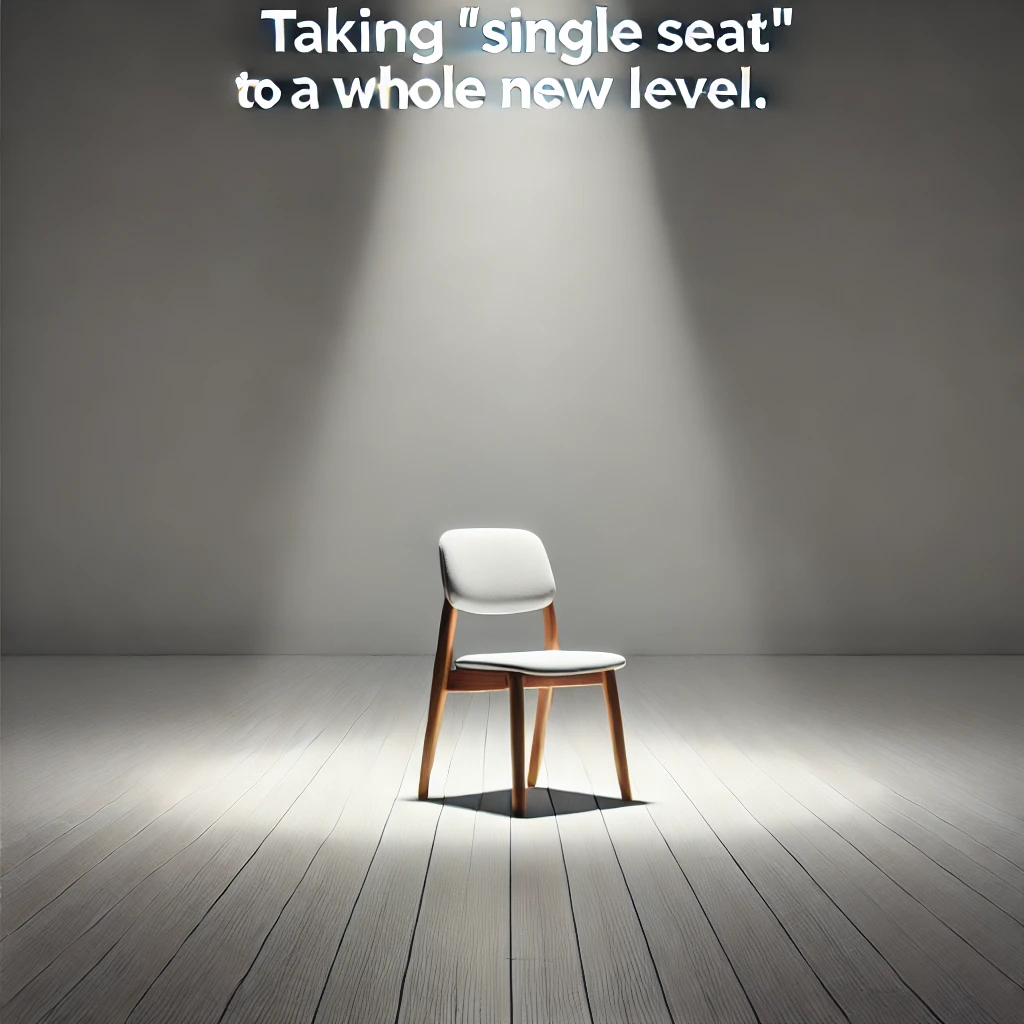 Taking ‘single seat to a whole new level. Visual Puns