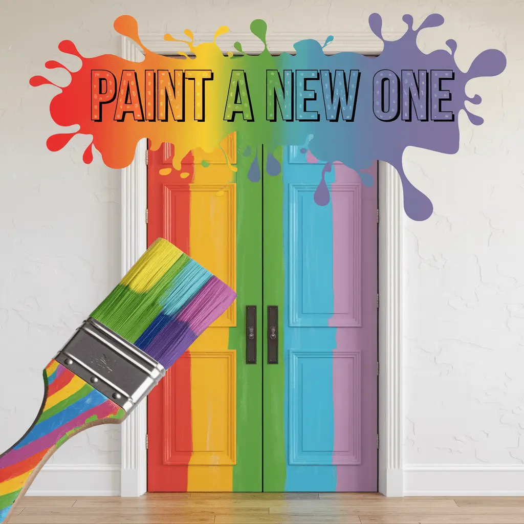 When one door closes its time to paint a new one Door Puns