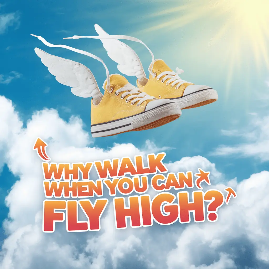 Why walk when you can fly high Fly Puns
