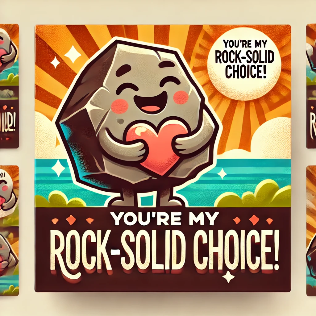 Youre my rock solid choice Geology Puns