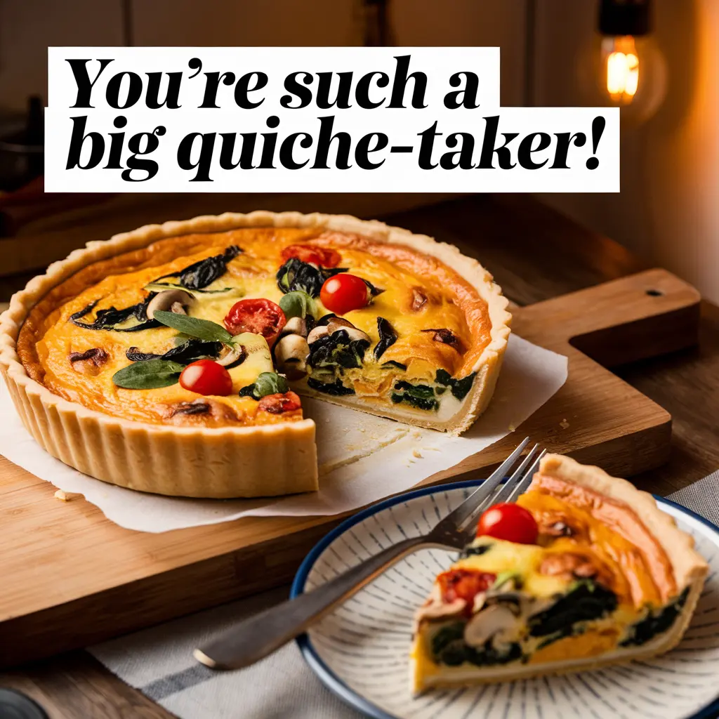 Youre such a big quiche takerQuiche Puns