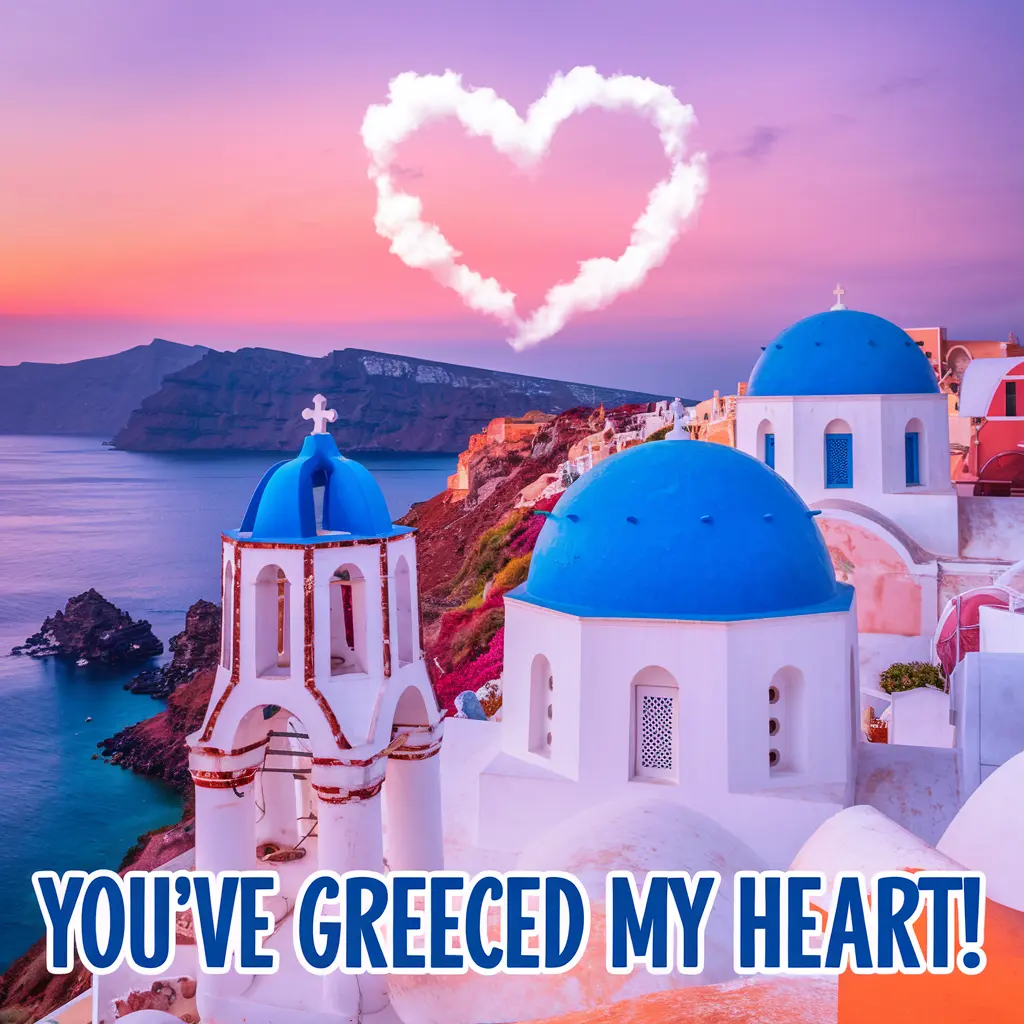 Youve Greeced my heart Greece Puns