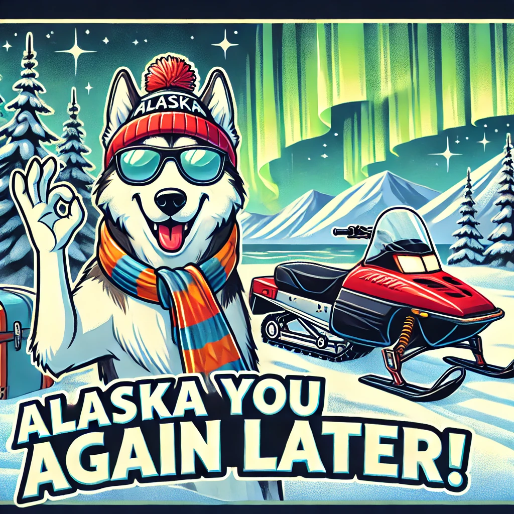 Alaska you again later Alaska Puns