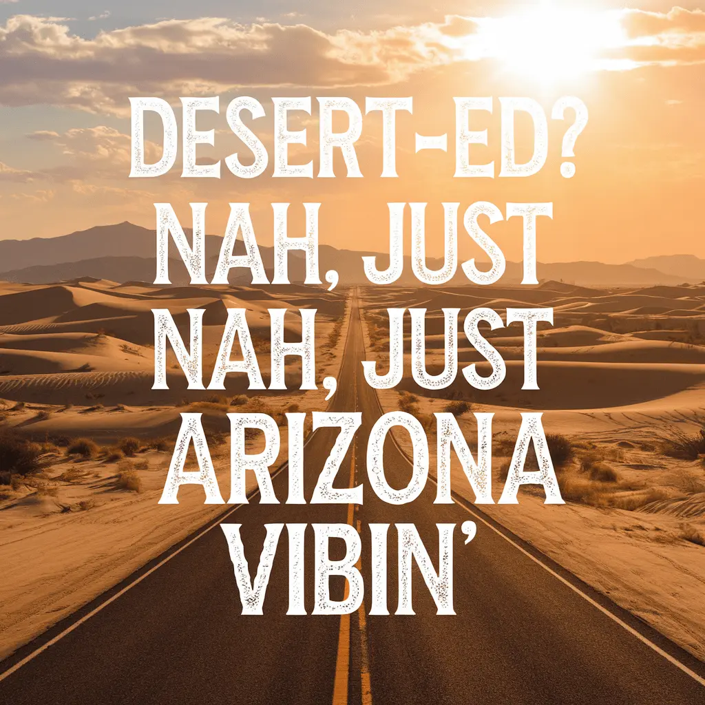 Desert ed Nah just Arizona vibin Arizona Puns