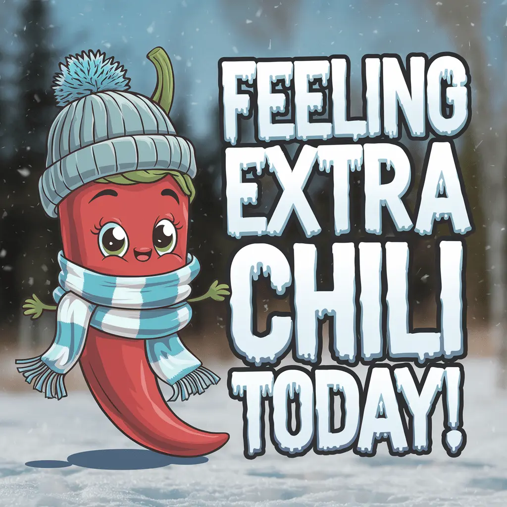 Feeling extra chili today Spicy Puns