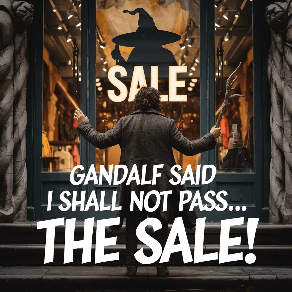 Gandalf said I shall not pass… the sale Lord of the Ring Puns